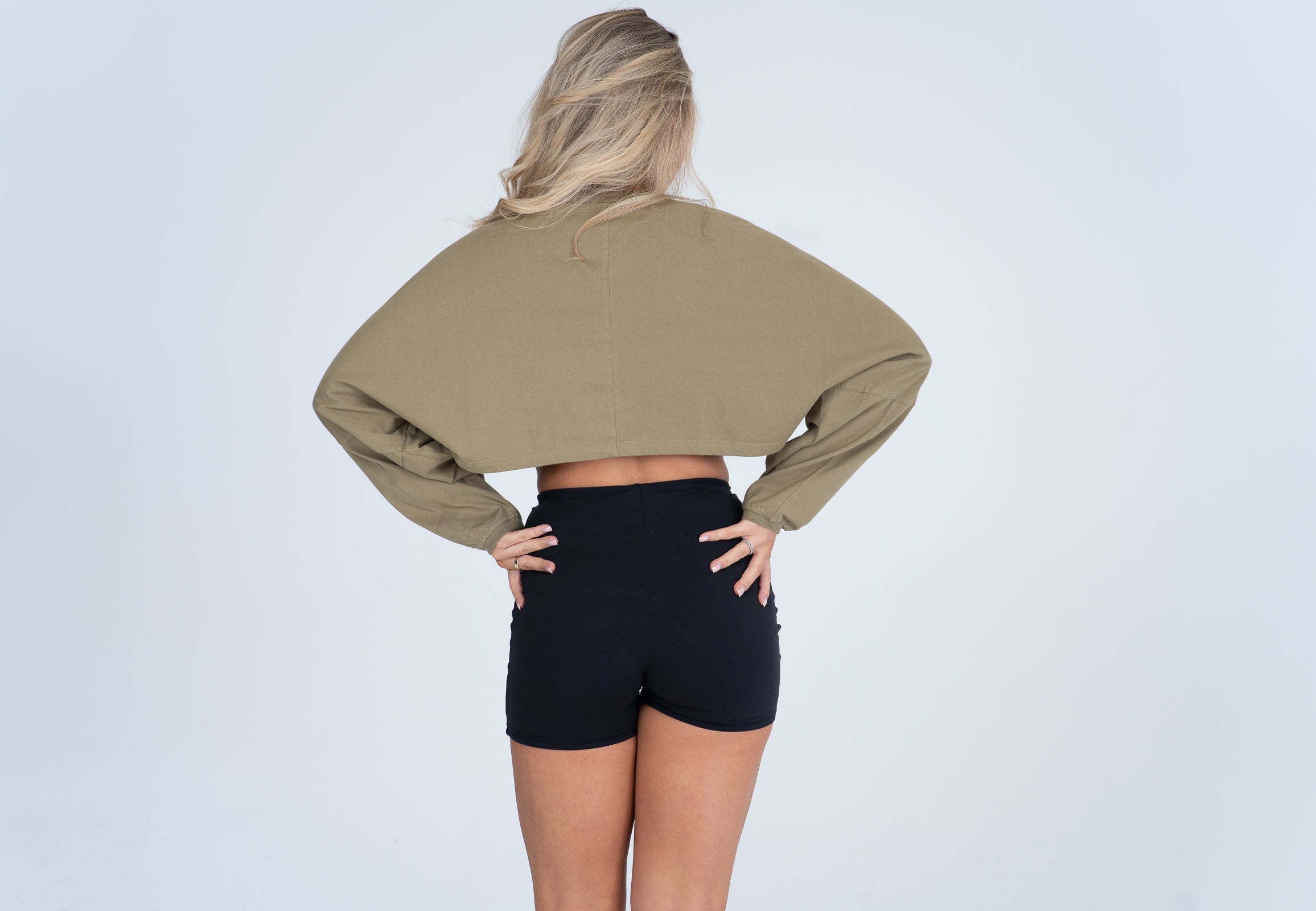Slouch Long Sleeve Crop Top