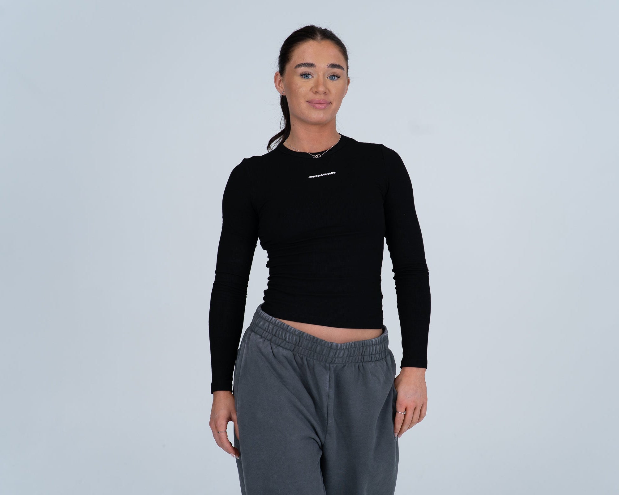 Crewneck Fitted Tee - LS