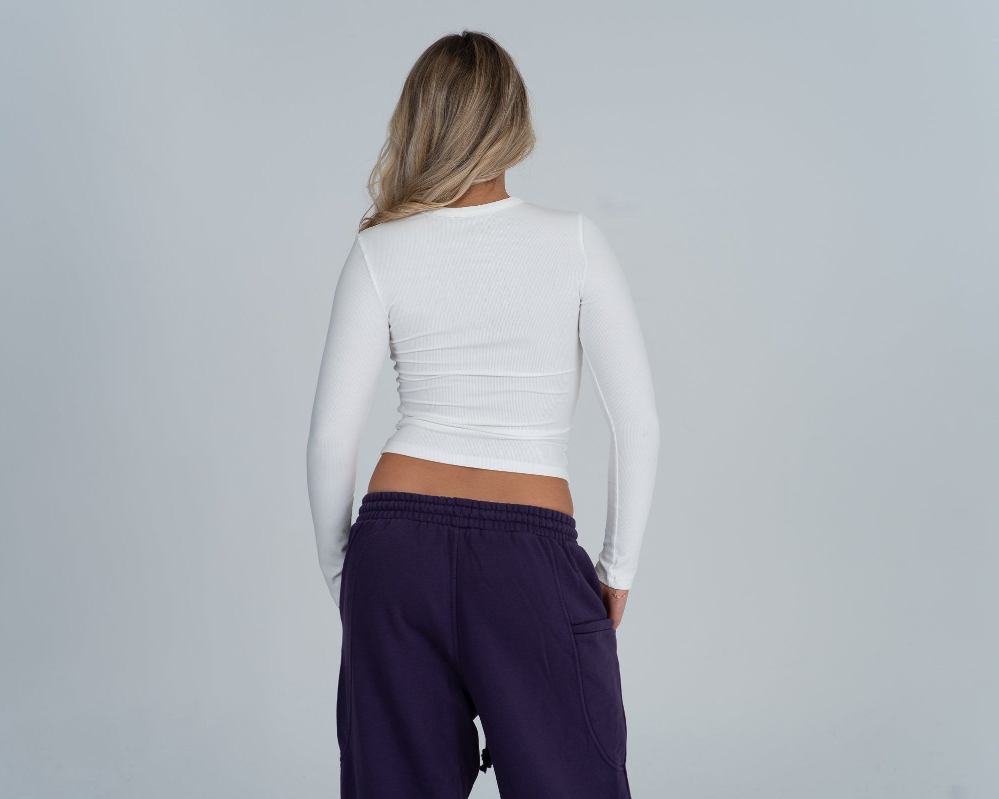 Crewneck Fitted Tee - LS