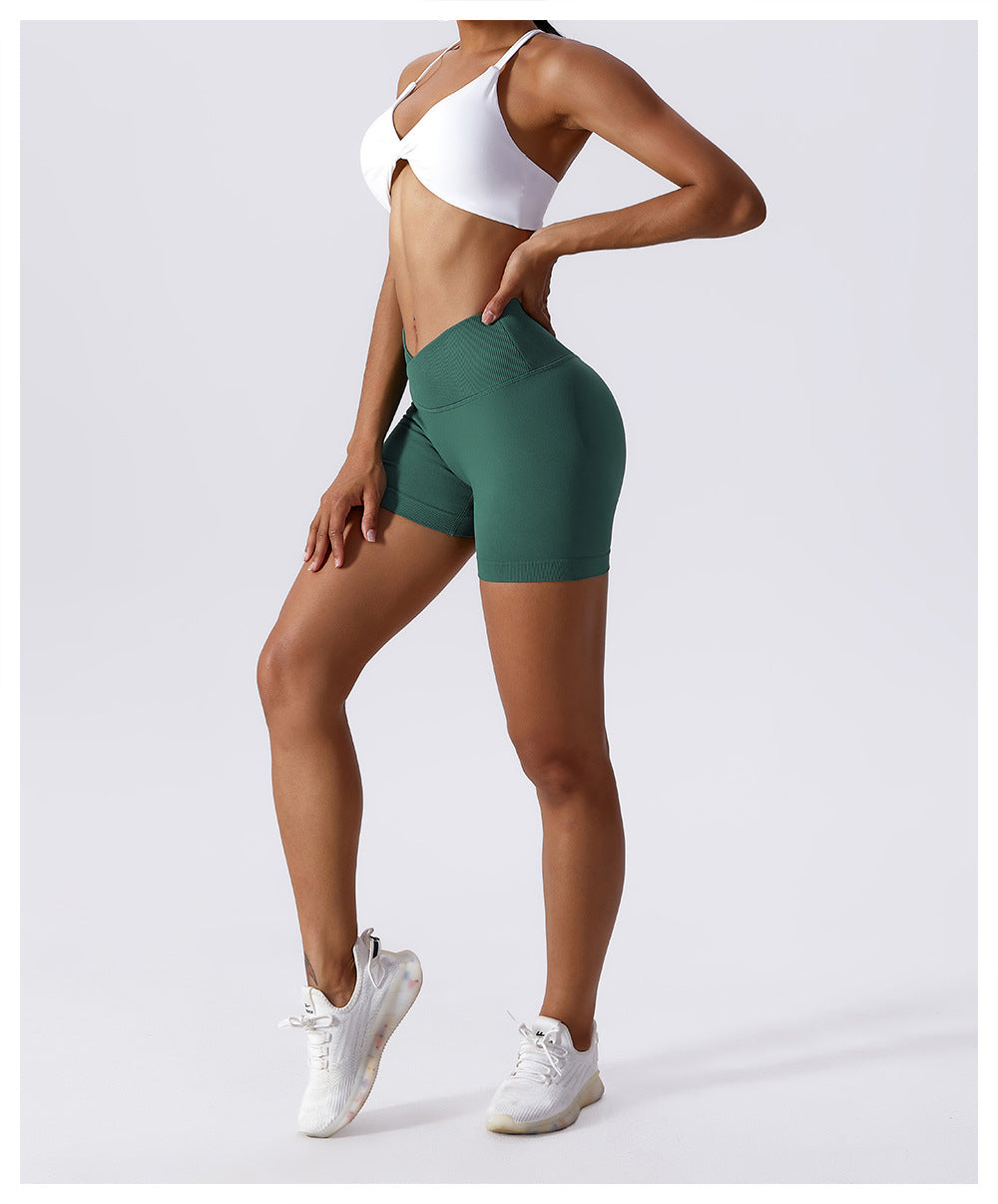 Crossover Seamless Scrunch Shorts