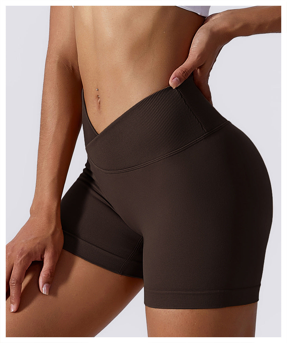 Crossover Seamless Scrunch Shorts