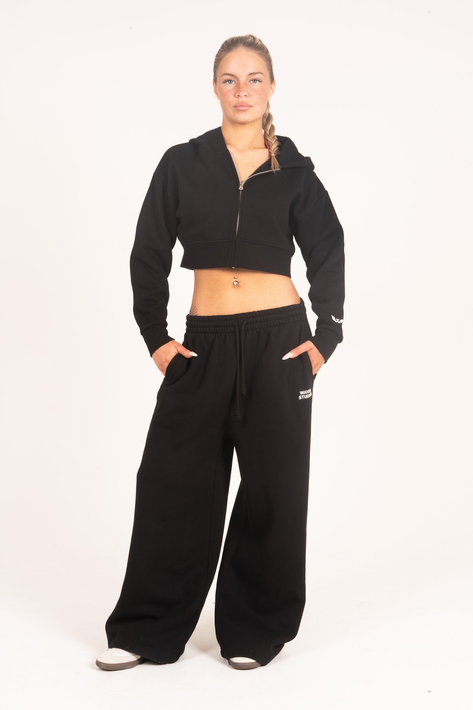 Cropped Zip Hoodie - Deluxe Lounge™