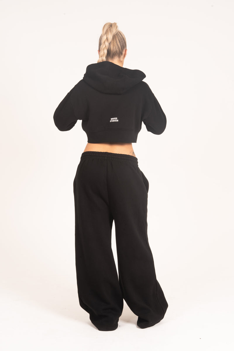 Cropped Zip Hoodie - Deluxe Lounge™