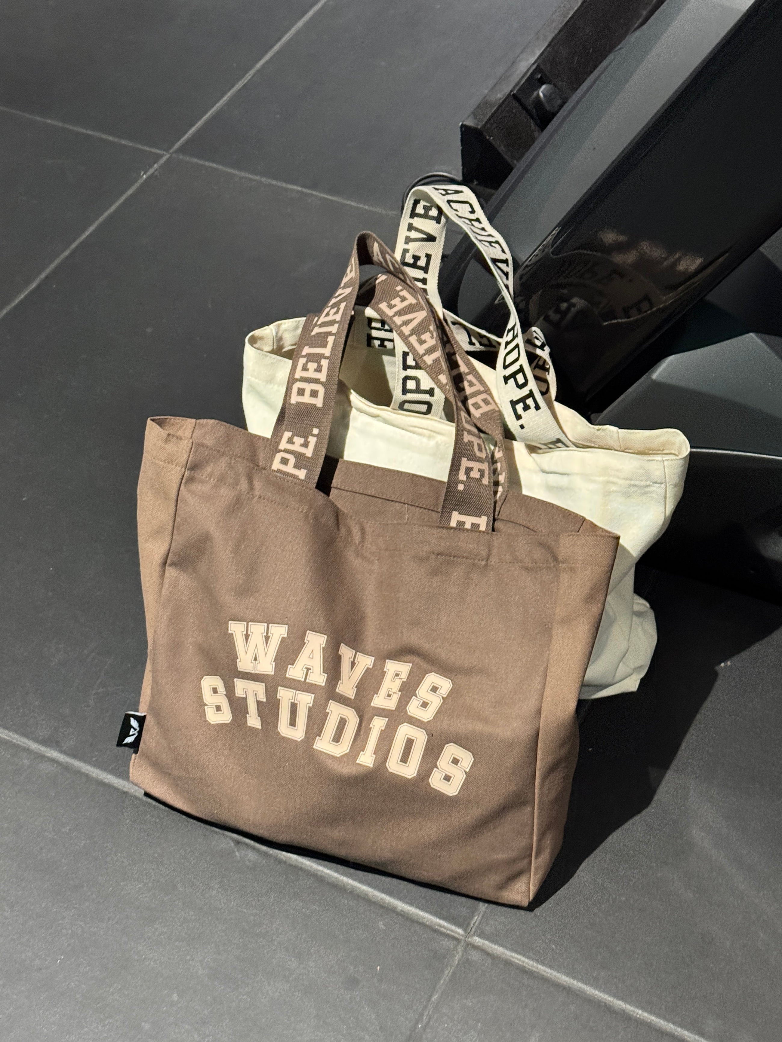 Branded Strap Tote Bag