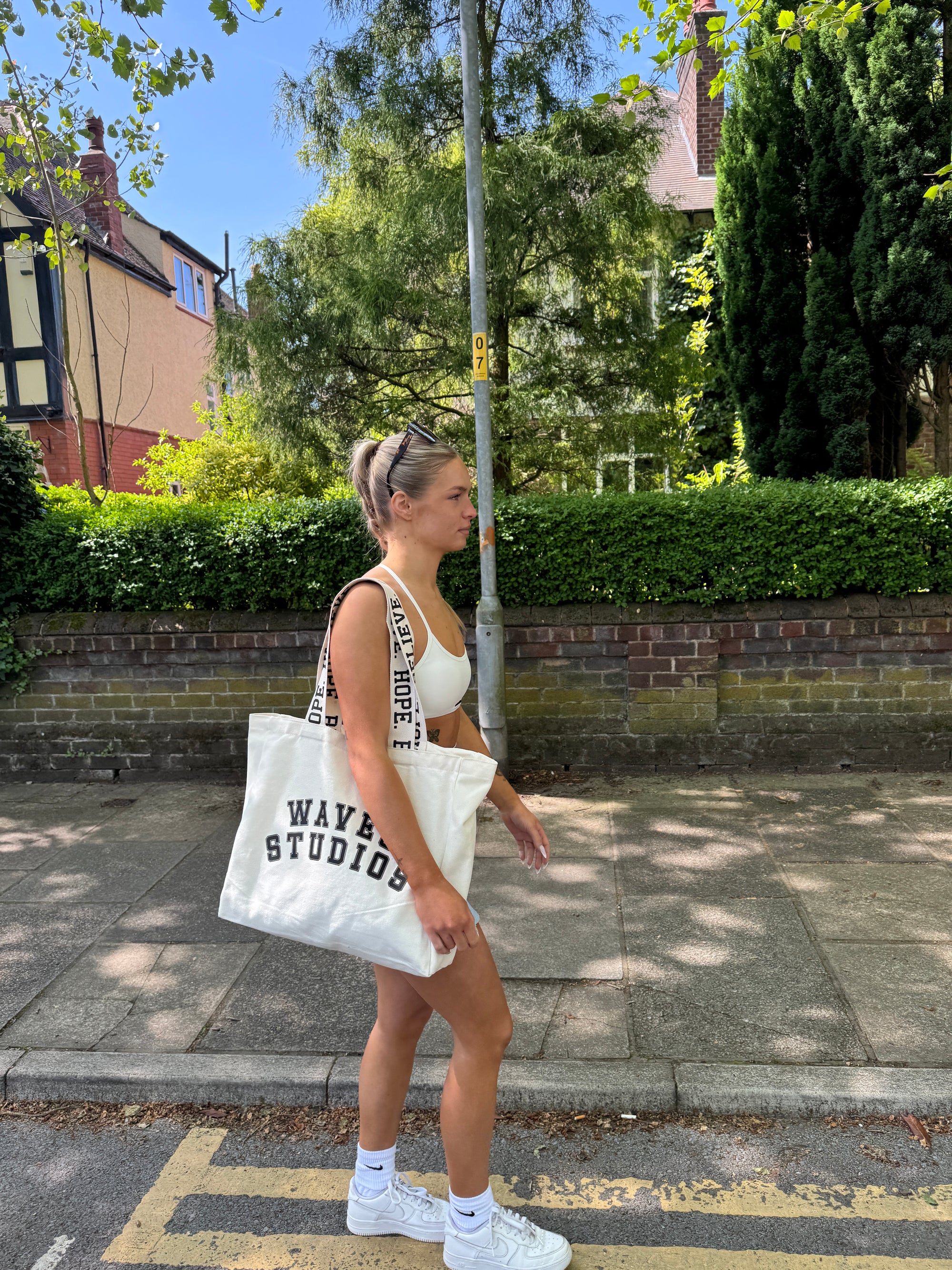 Branded Strap Tote Bag