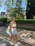 Side-Hem High Waist Skirt