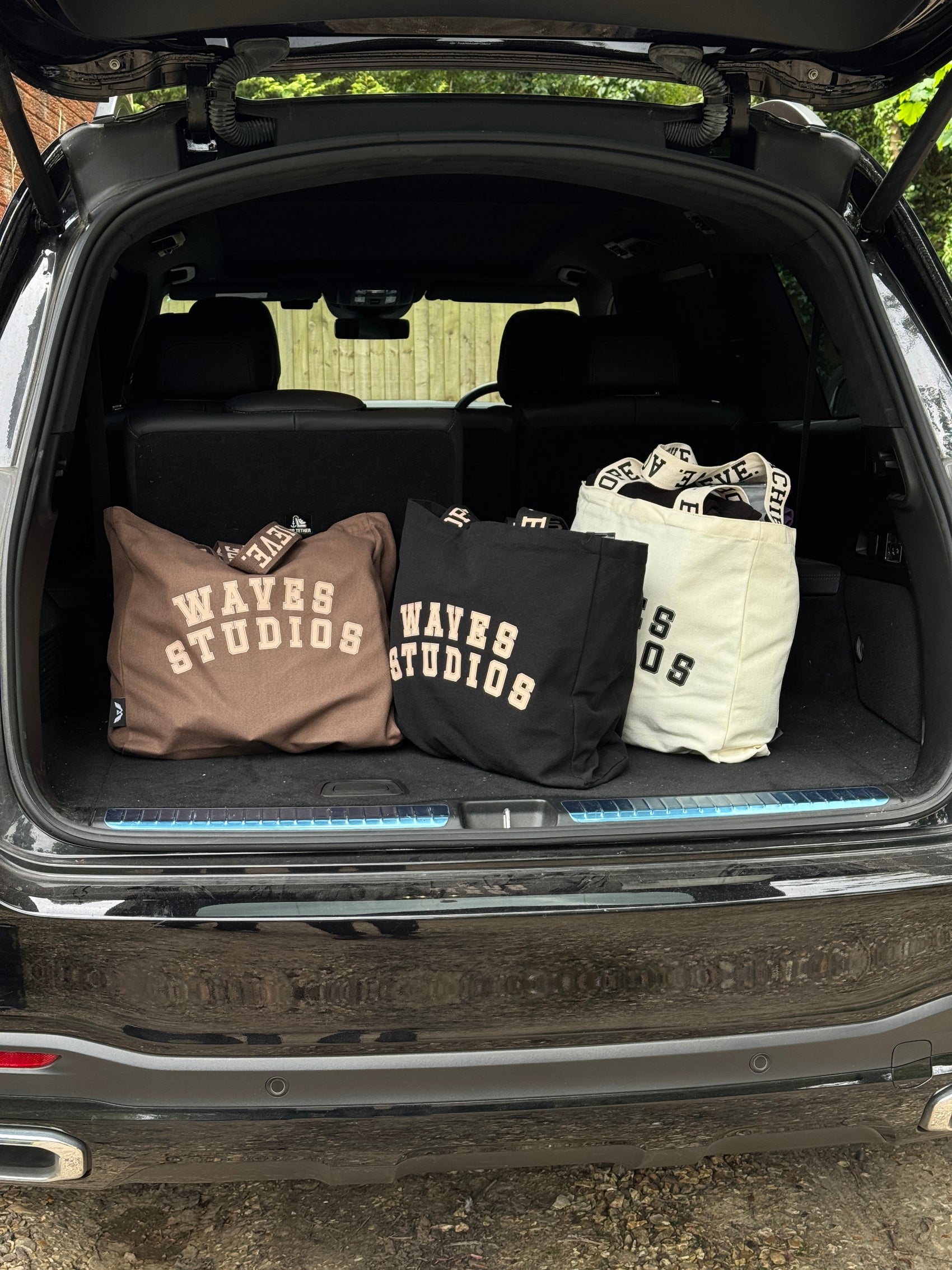 Branded Strap Tote Bag