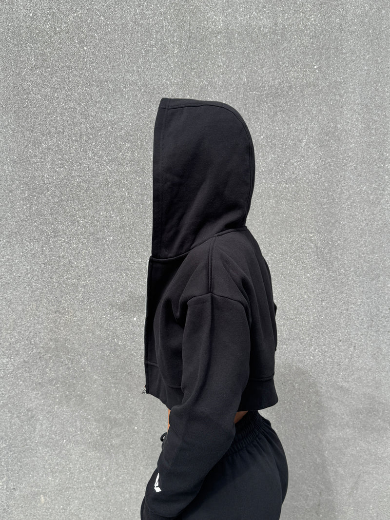 Cropped Zip Hoodie - Deluxe Lounge™