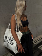 Branded Strap Tote Bag
