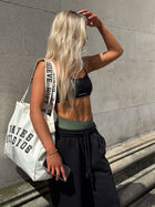 Branded Strap Tote Bag