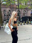 Branded Strap Tote Bag