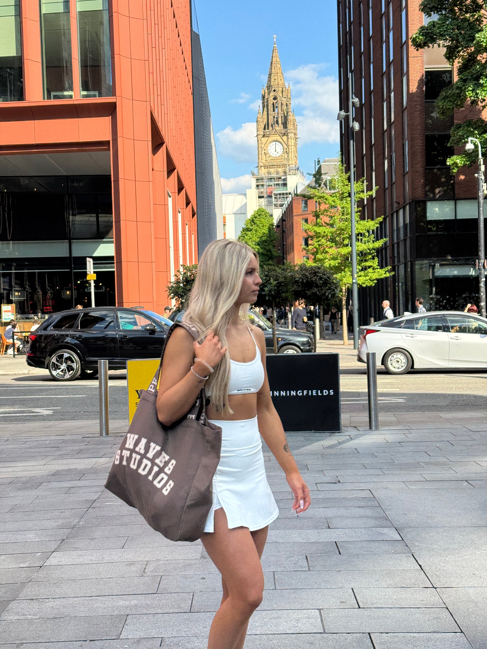 Branded Strap Tote Bag