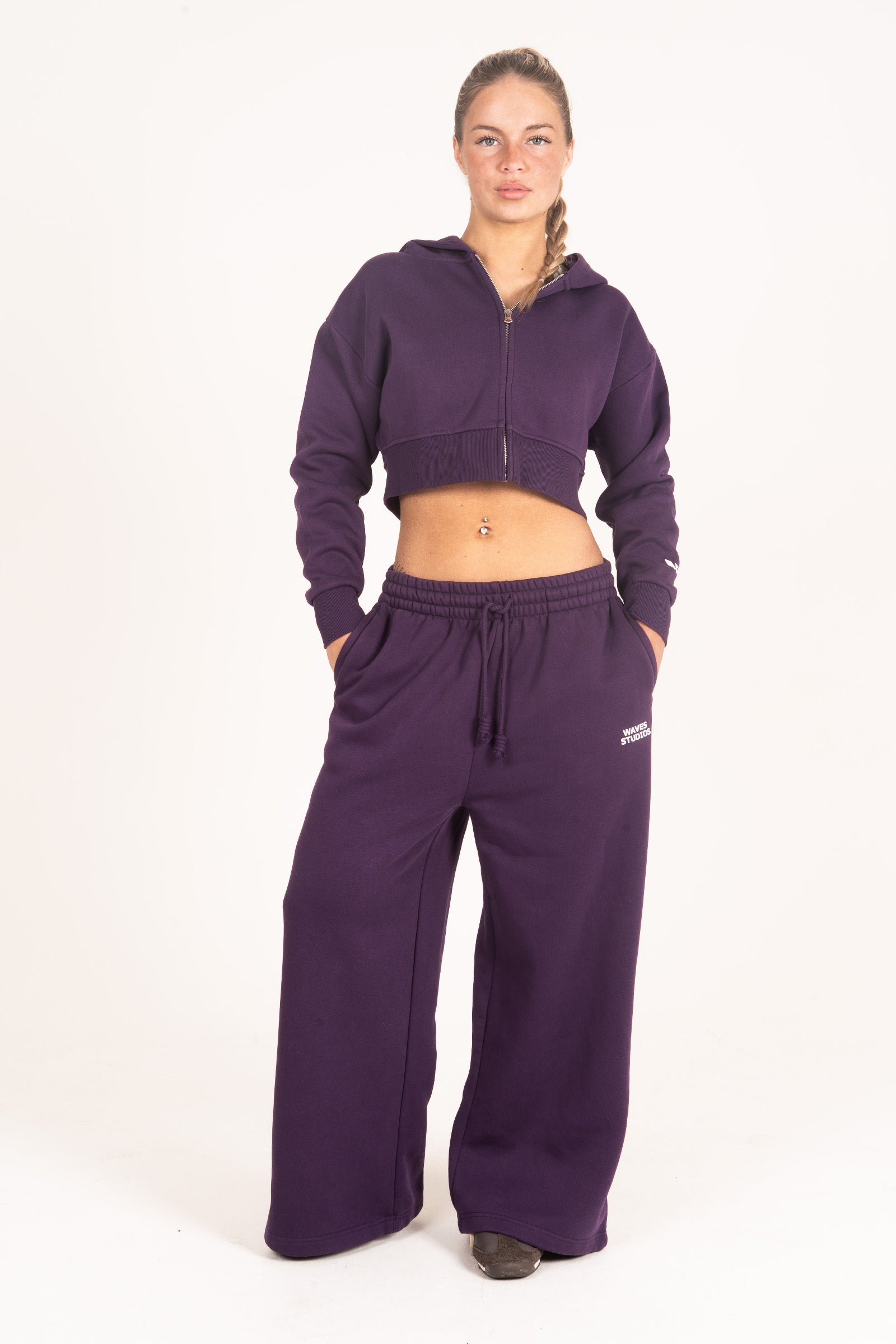 Cropped Zip Hoodie - Deluxe Lounge™