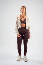 Zipped Cropped Hoodie - Lightweight