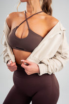 Zipped Cropped Hoodie - Lightweight