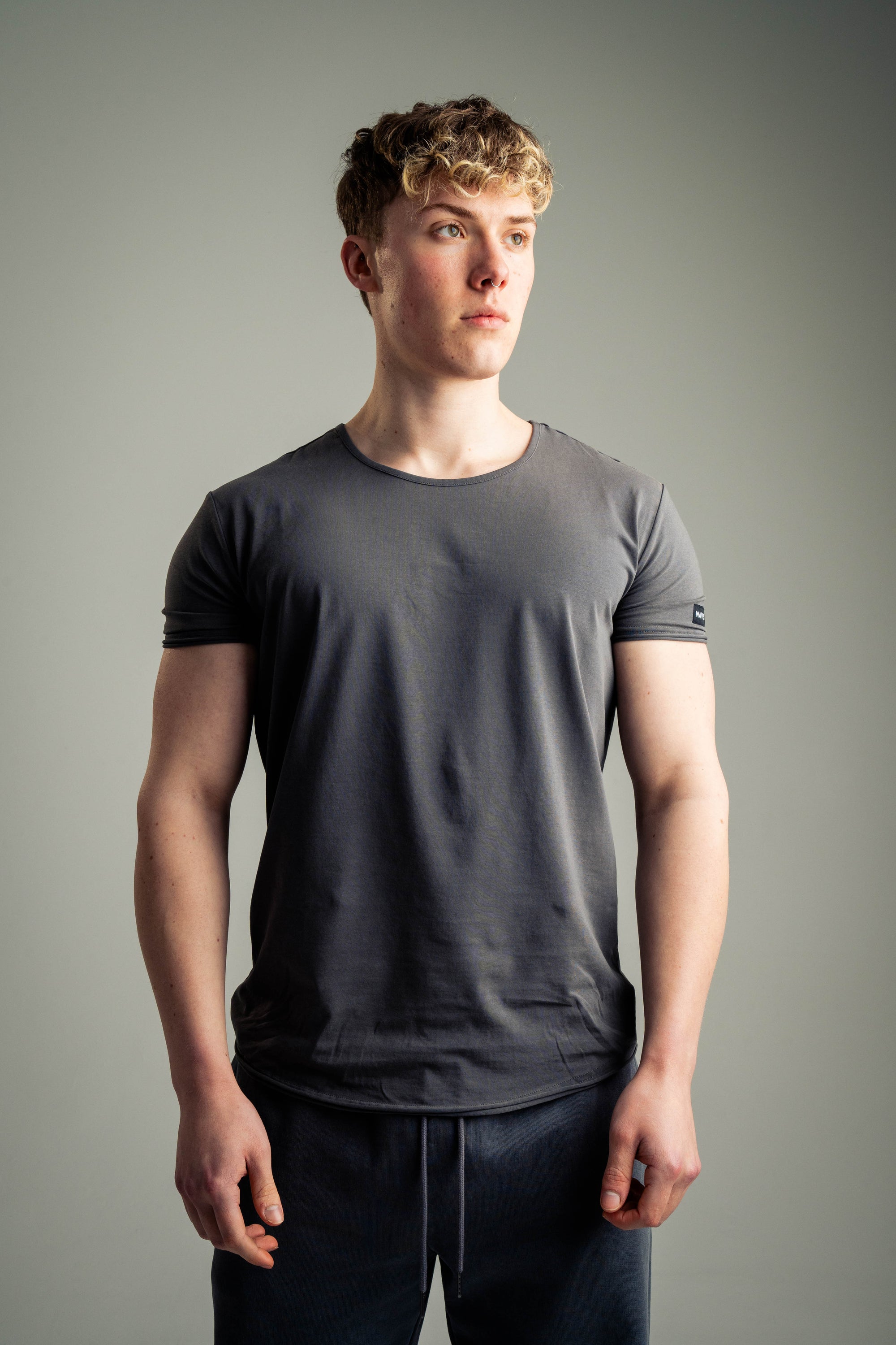 Scoop Neck Fitted Tee