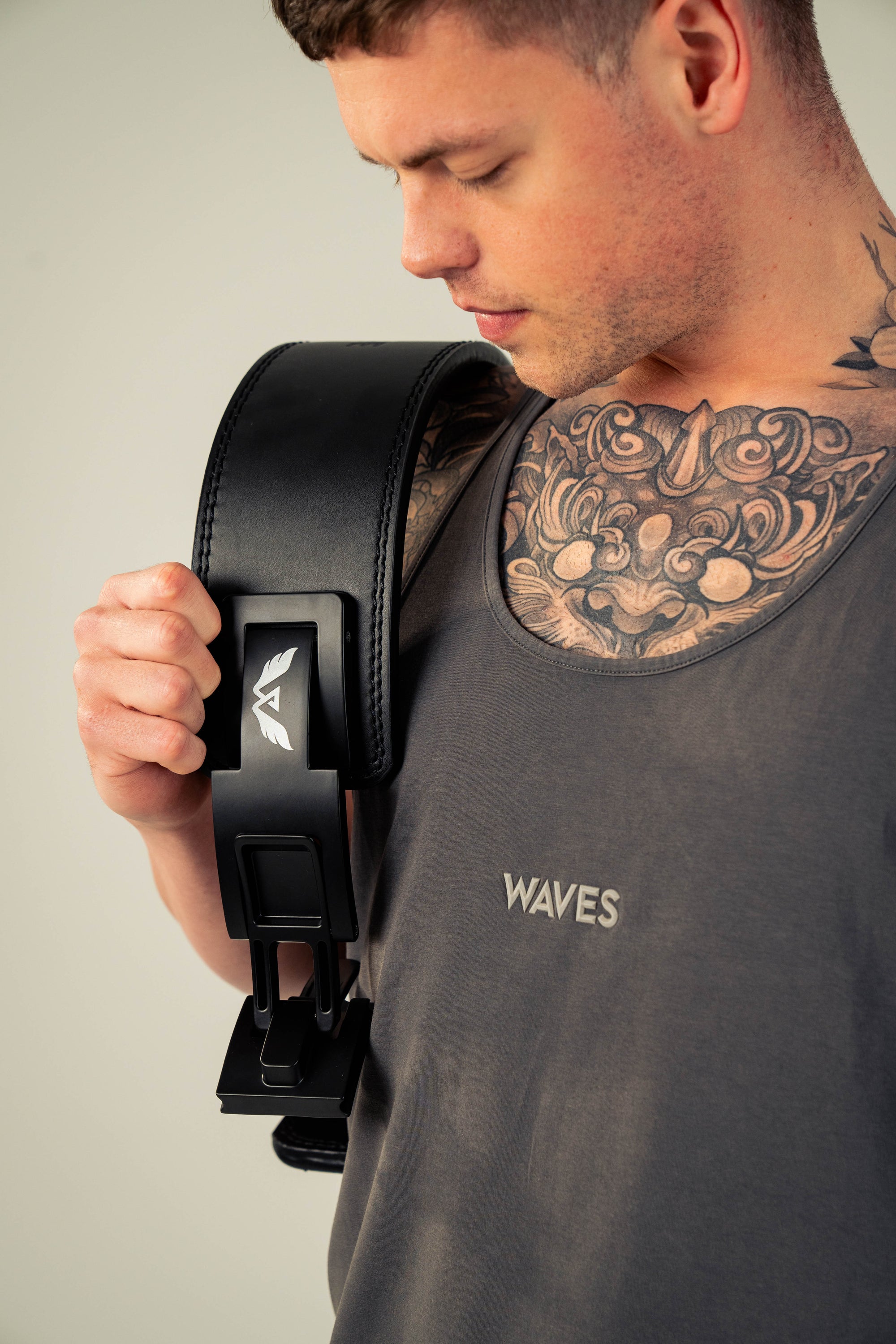 13mm Lever Belt - Leather