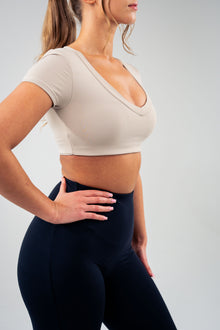 U-neck Sporty Crop Top