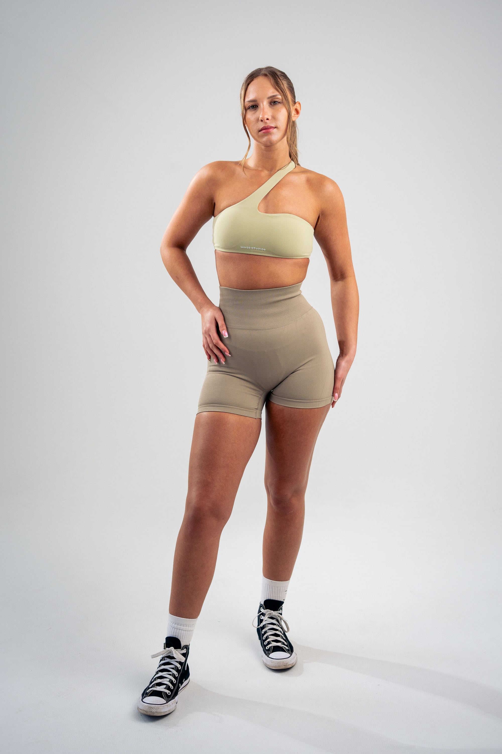 Single Shoulder Sports Bra