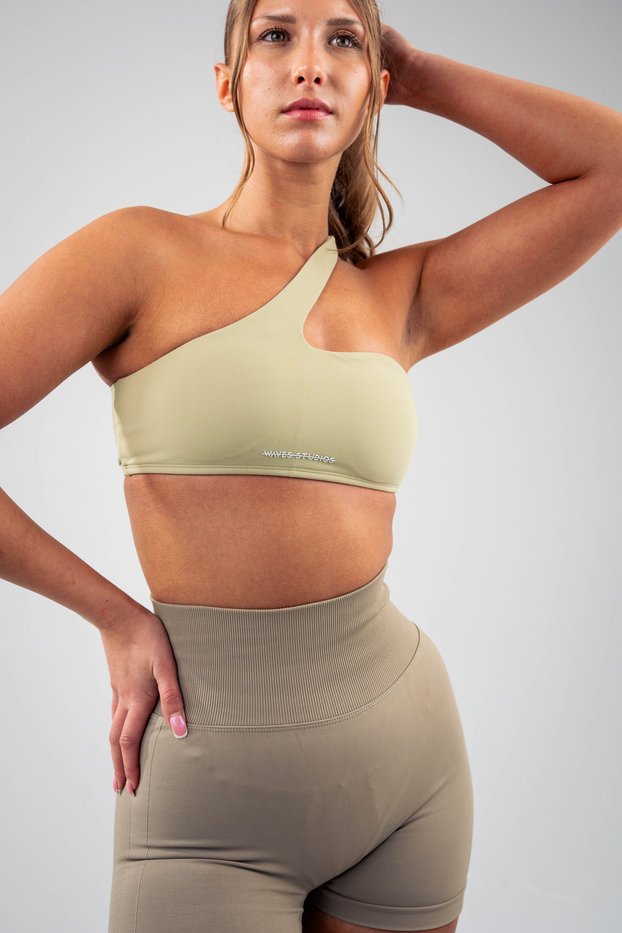 Single Shoulder Sports Bra