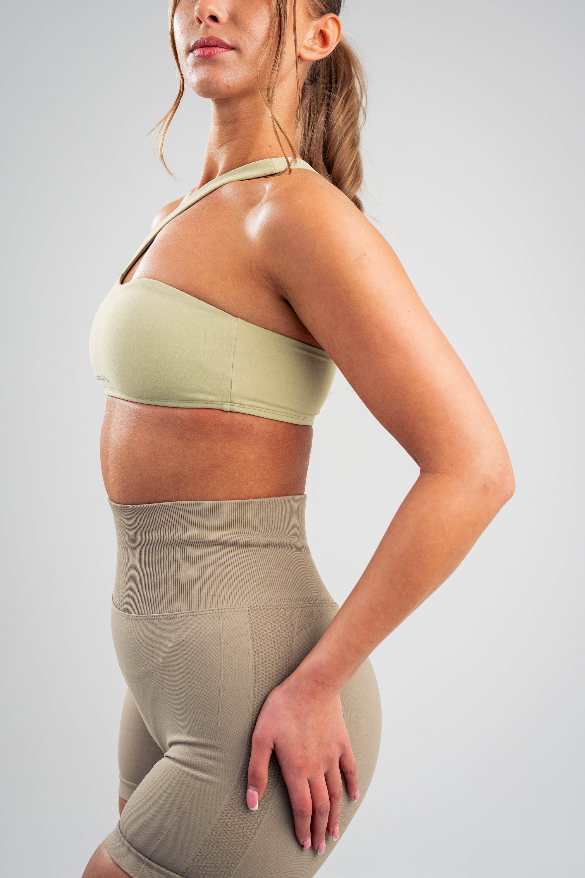 Single Shoulder Sports Bra