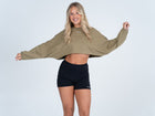 Slouch Long Sleeve Crop Top