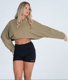 Slouch Long Sleeve Crop Top