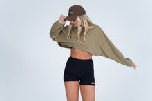 Slouch Long Sleeve Crop Top