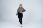 Slouch Long Sleeve Crop Top