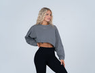 Slouch Long Sleeve Crop Top