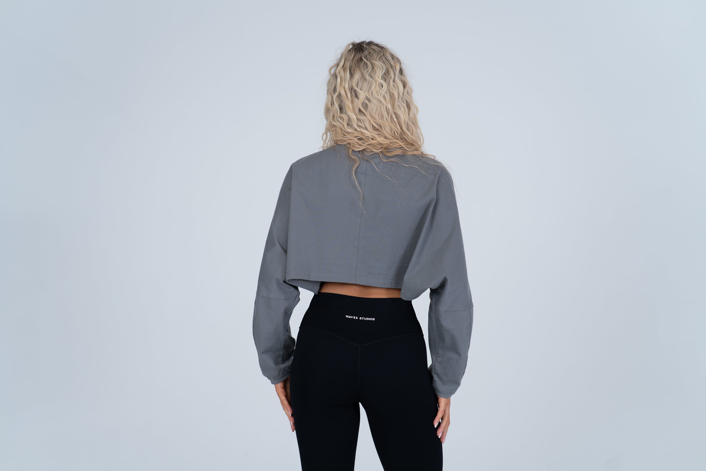 Slouch Long Sleeve Crop Top