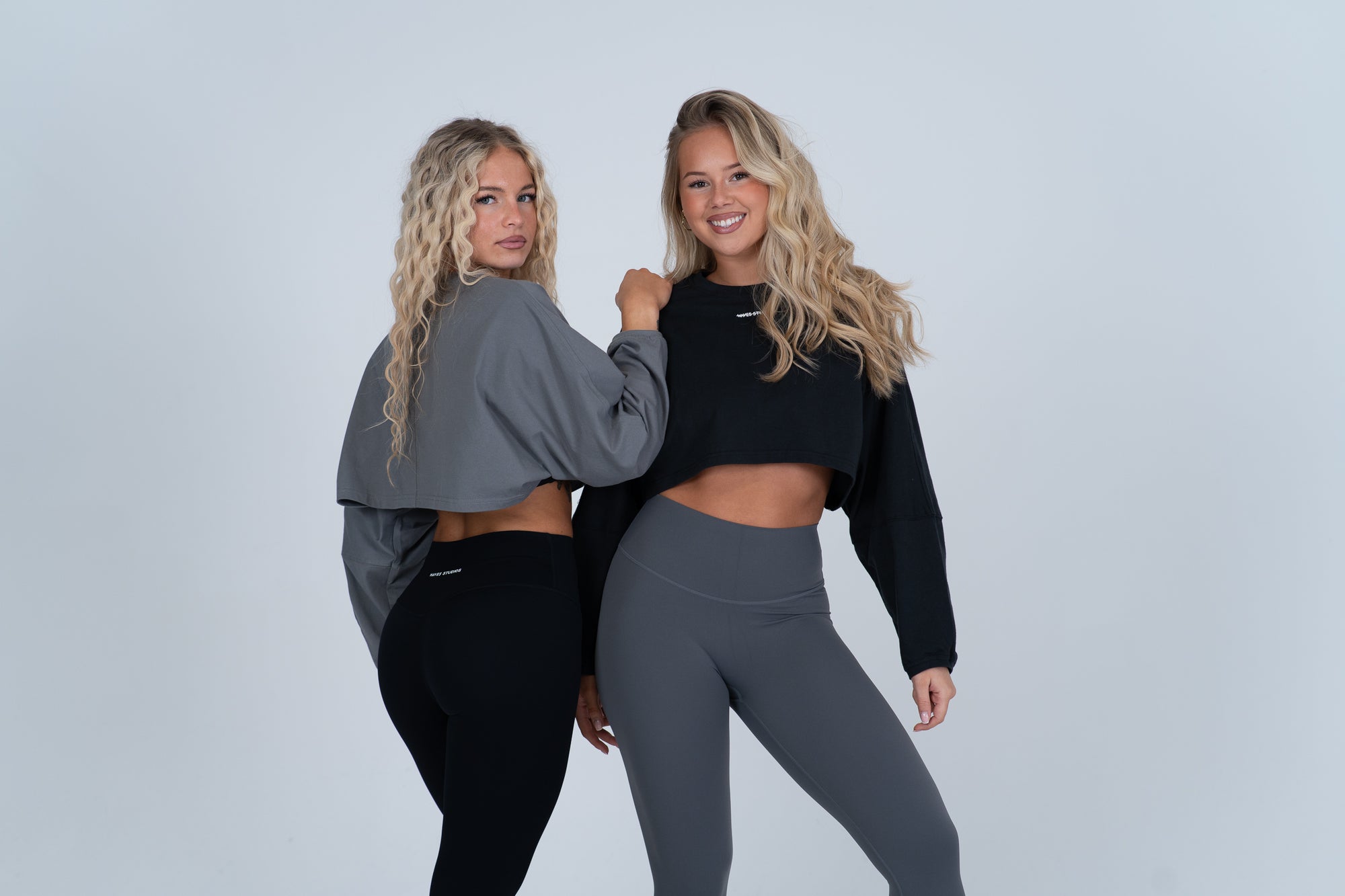 Slouch Long Sleeve Crop Top