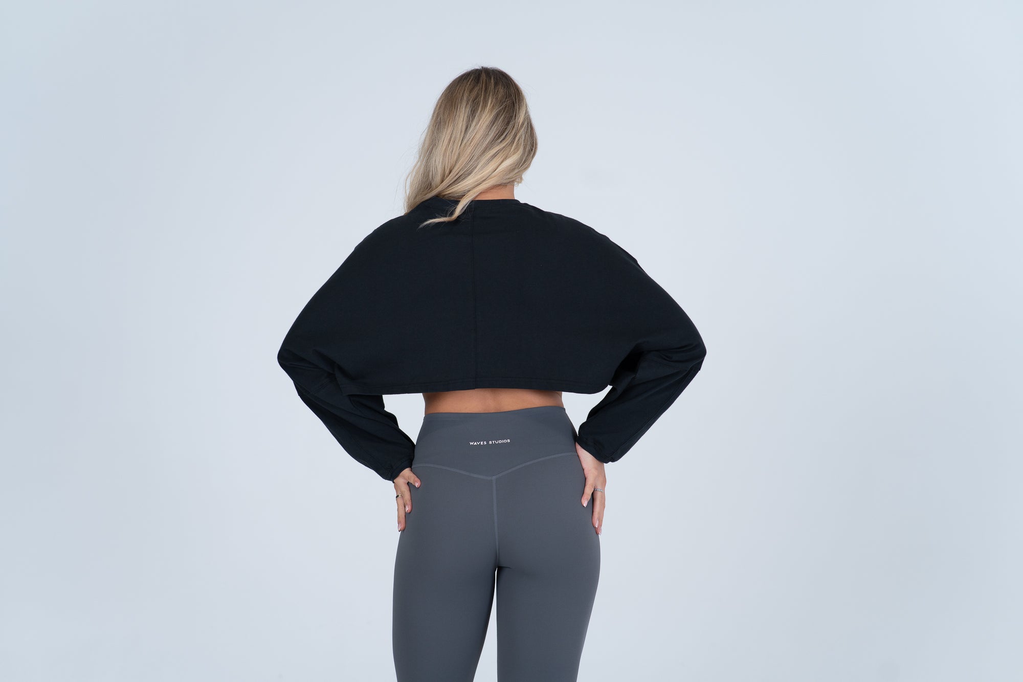 Slouch Long Sleeve Crop Top