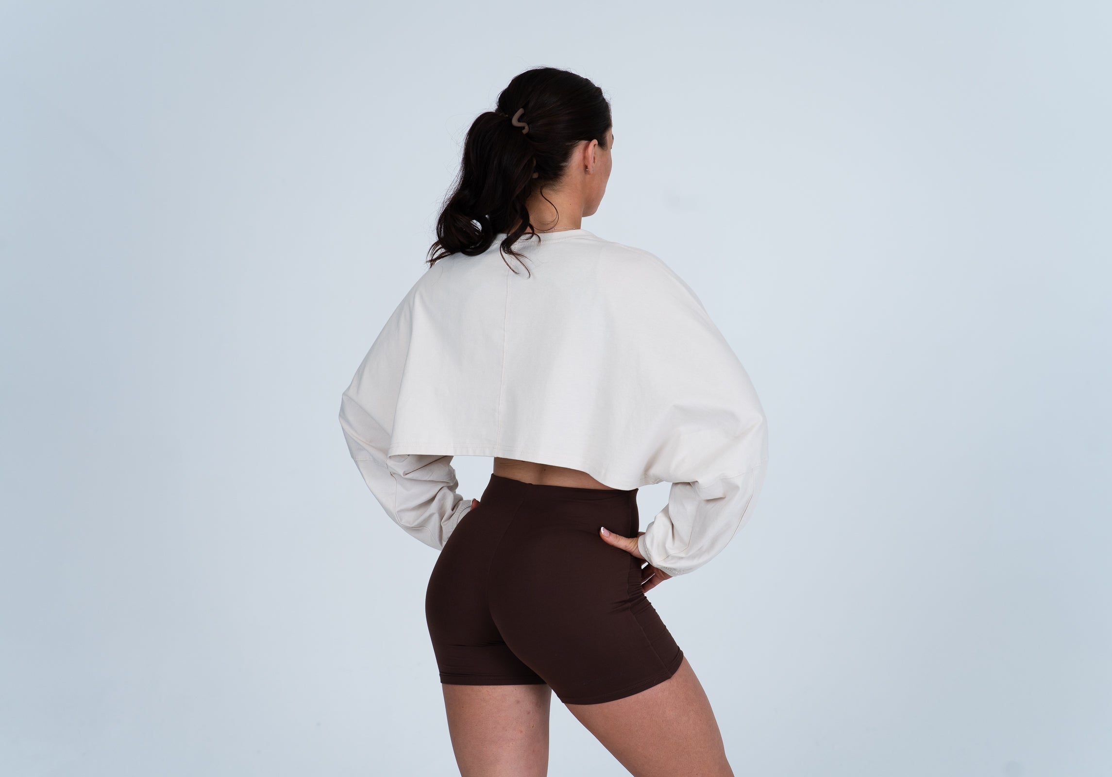 Slouch Long Sleeve Crop Top