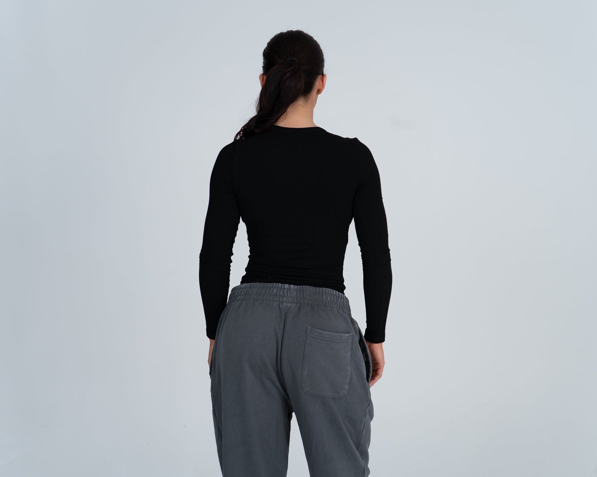 Crewneck Fitted Tee - LS