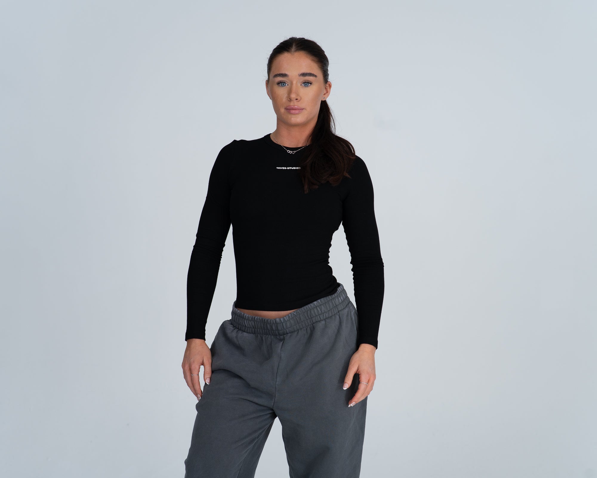 Crewneck Fitted Tee - LS