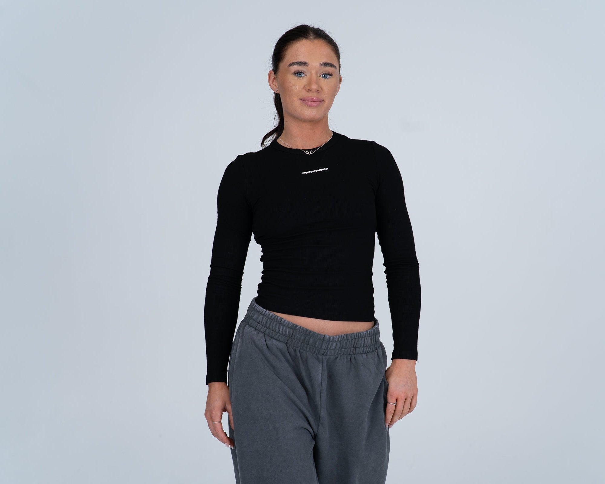 Crewneck Fitted Tee - LS