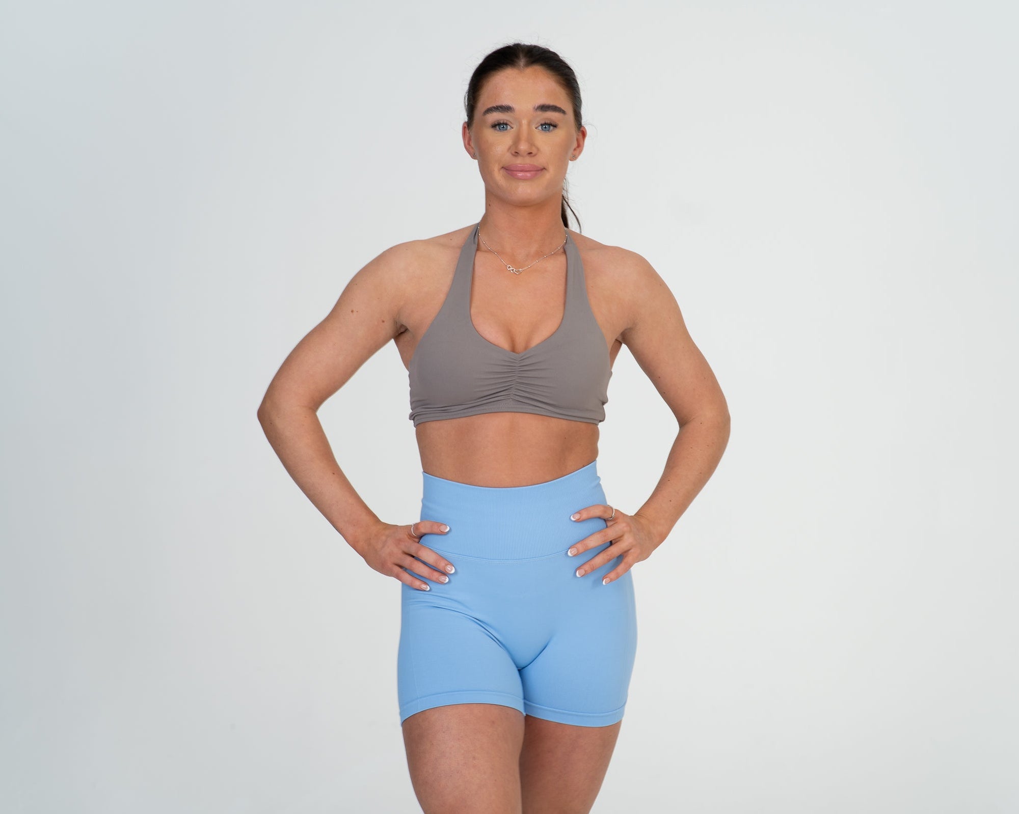 Halter V-neck Sports Bra