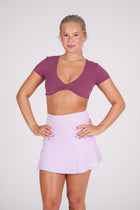 Side-Hem High Waist Skirt