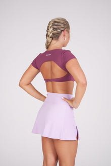 Side-Hem High Waist Skirt